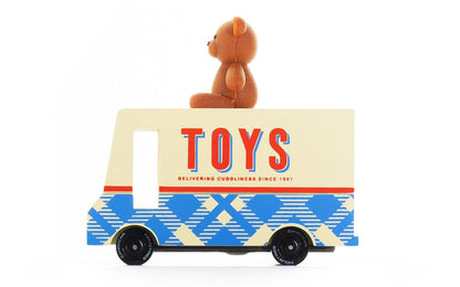 Candyvan - Teddy Toy Van - Wooden Diecast Toy Car Candylab