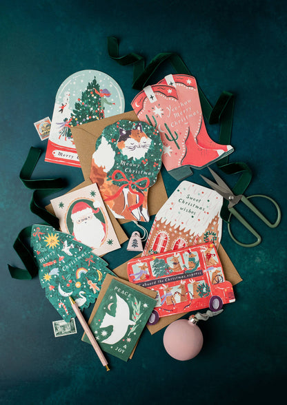 Cowboy Boots Christmas Card | Christmas Greeting Cards