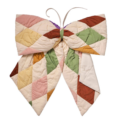 Harlequin cord patchwork bow