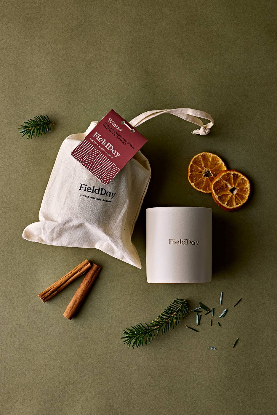 Winter Vegetable Wax Large Candle