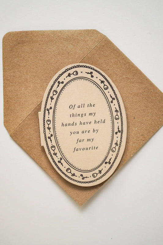 Of all the things my hands mini card