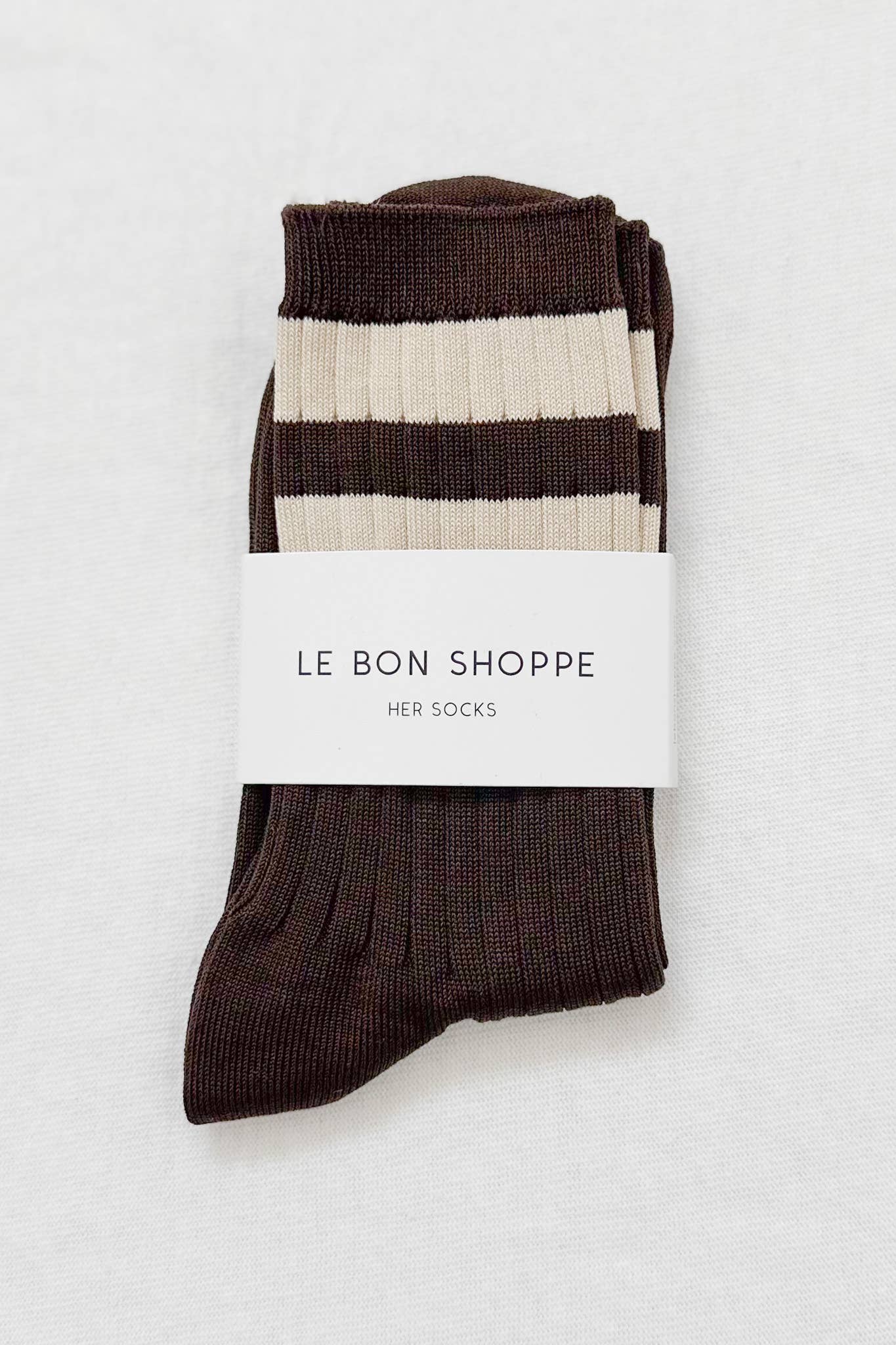 Her Socks - Varsity: Espresso