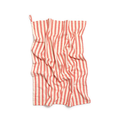Cotton Hand Towel: Red Stripe
