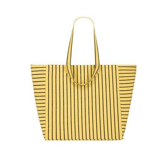 ELISA TOTE BAG TENNIS BLACK /  BAMBOU