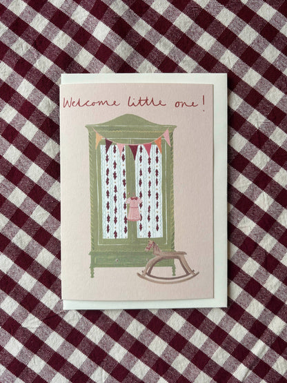 Welcome Baby Girl card