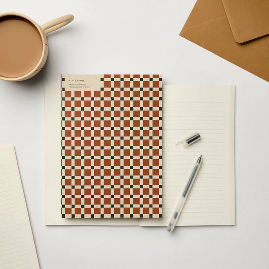 A5 Brugge Tile Ruled + Plain Notebook