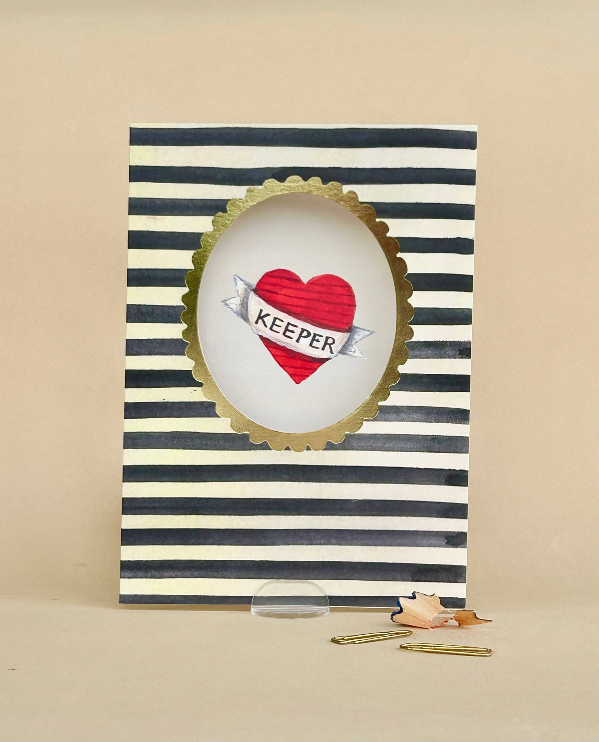 ' Keeper ' Greetings Card FP3613