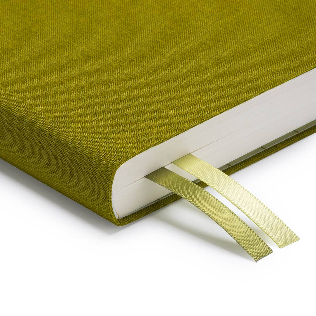 Olive Green Fabric Daily Planner (B6)