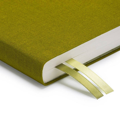 Olive Green Fabric Daily Planner (B6)