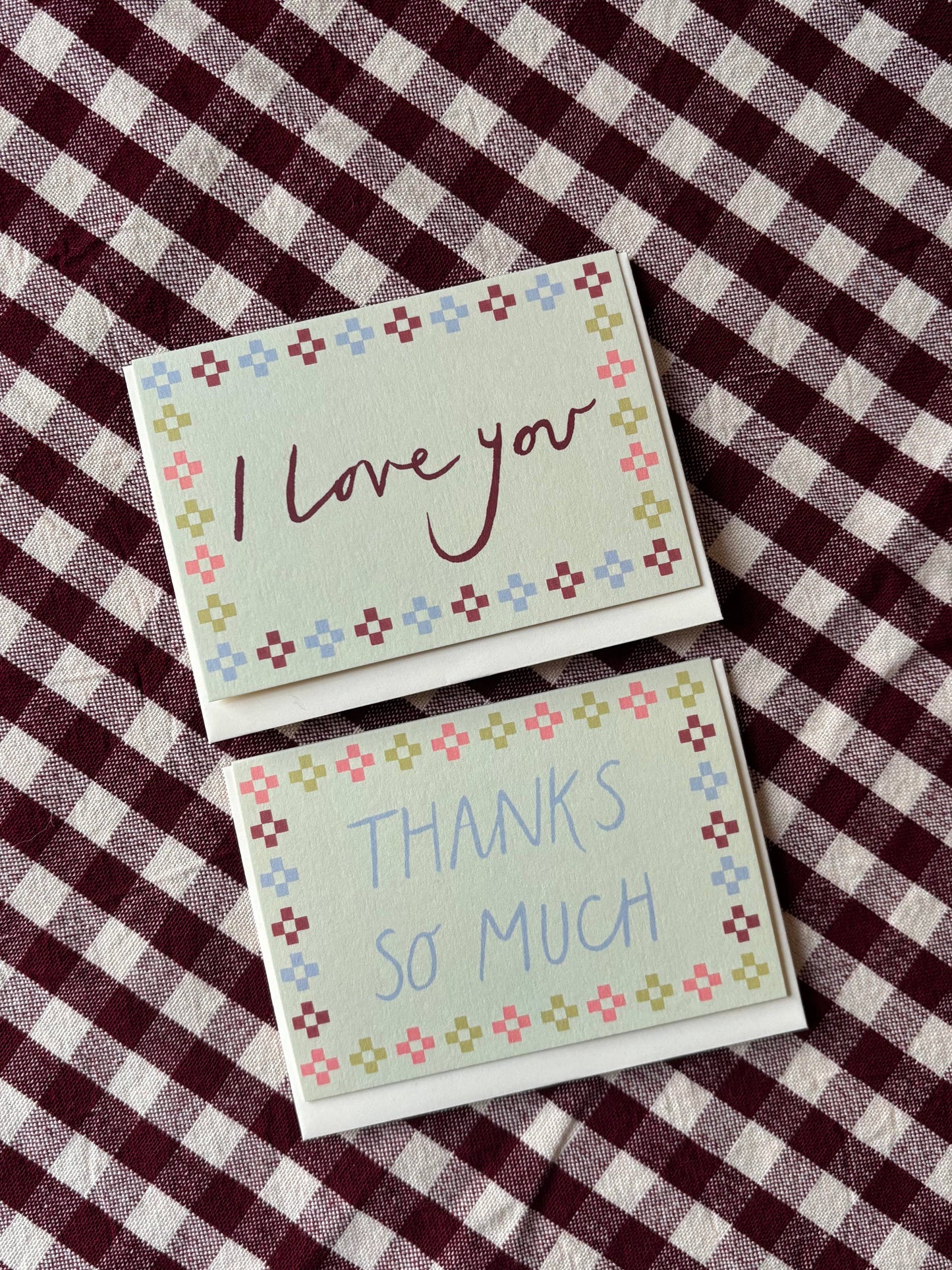 Folk Thanks mini card