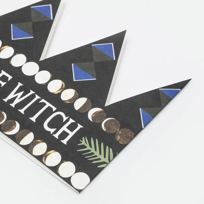 Chief Witch Party Hat Card