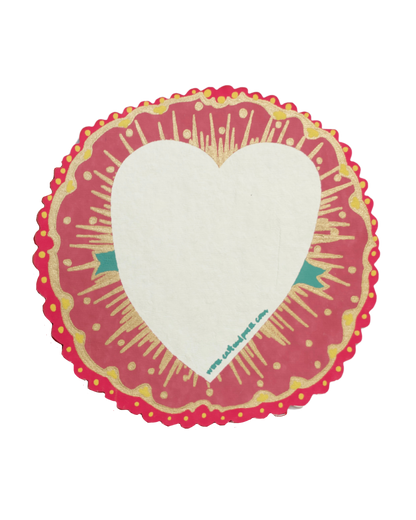 UK/EU: Ribbon Heart Greeting Card: C6