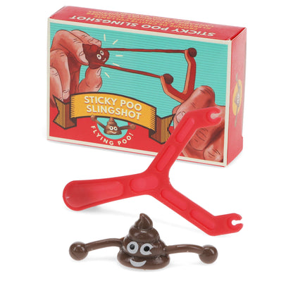 Sticky poo slingshot