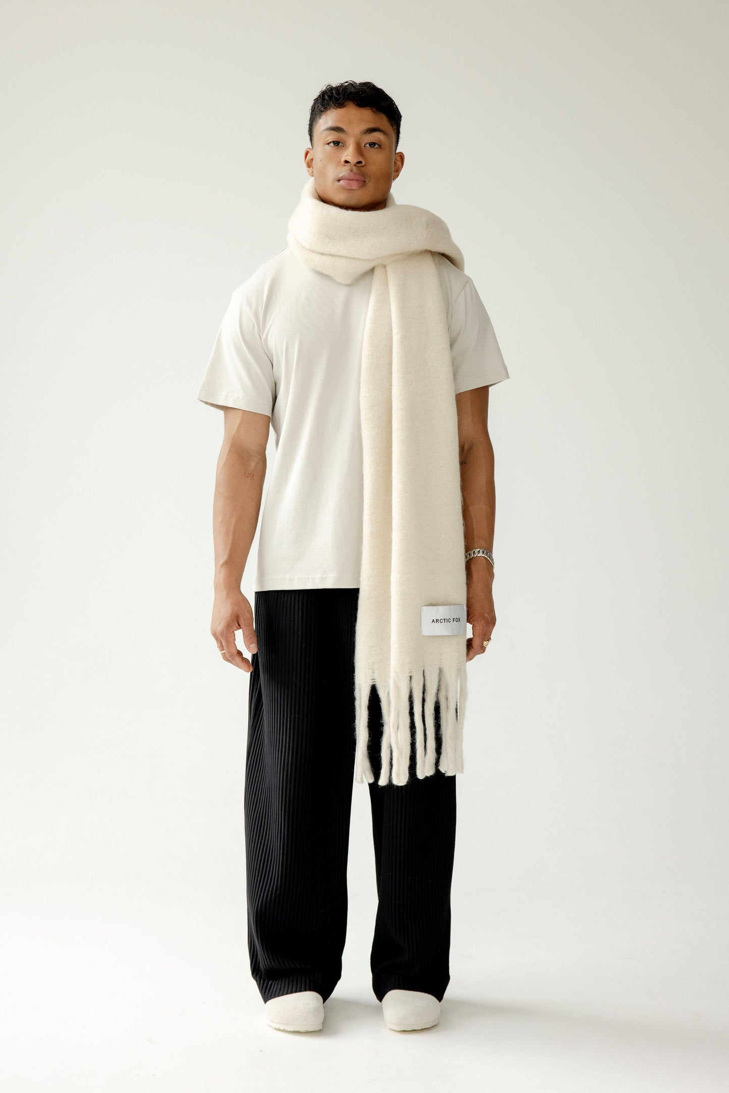 The Reykjavik Scarf - 100% Recycled - Pebble Beige
