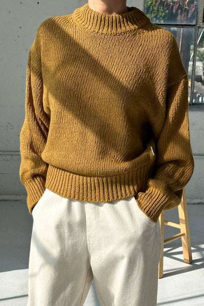 Zoe Cotton Sweater (2XS/S - 2M/L): Dijon / 2XS/S - 2M/L
