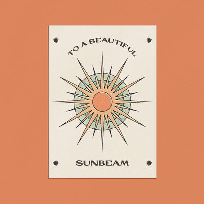 To a Beautiful Sunbeam Card: Cello-free