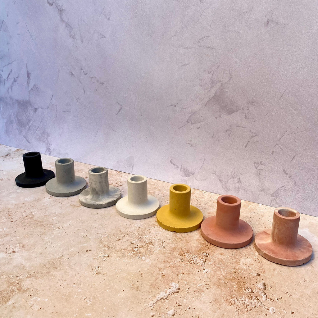 Concretely Co Tall Candle Holder