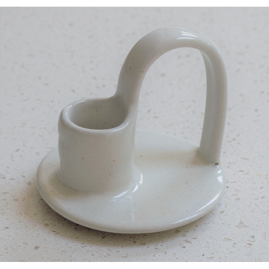Wee Willy Winkee Candle Holder - Milk White
