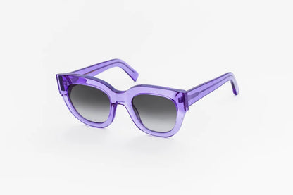 Monokel Eyewear Cleo Clear Purple Adult Sunglasses