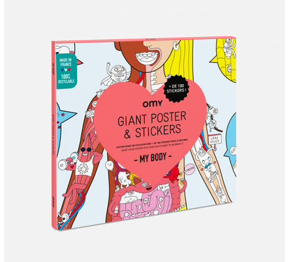 My Body Giant Poster & Stickers