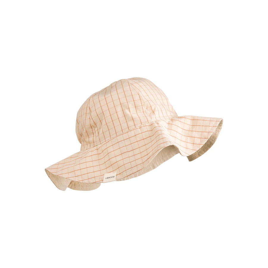 Liewood Amelia Reversible Sun Hat Seersucker Check