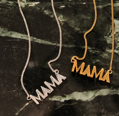 Mama Necklace   -  Silver