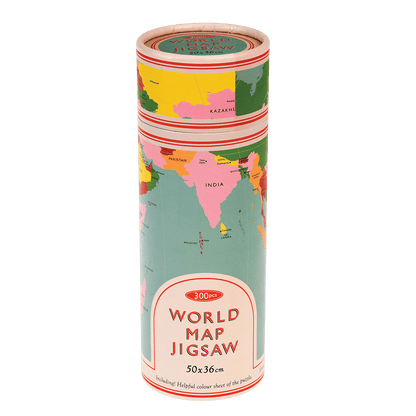 World Map 300 Piece Puzzle In A Tube