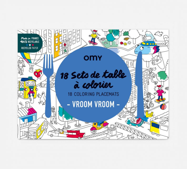 OMY Vroom Vroom Placemats