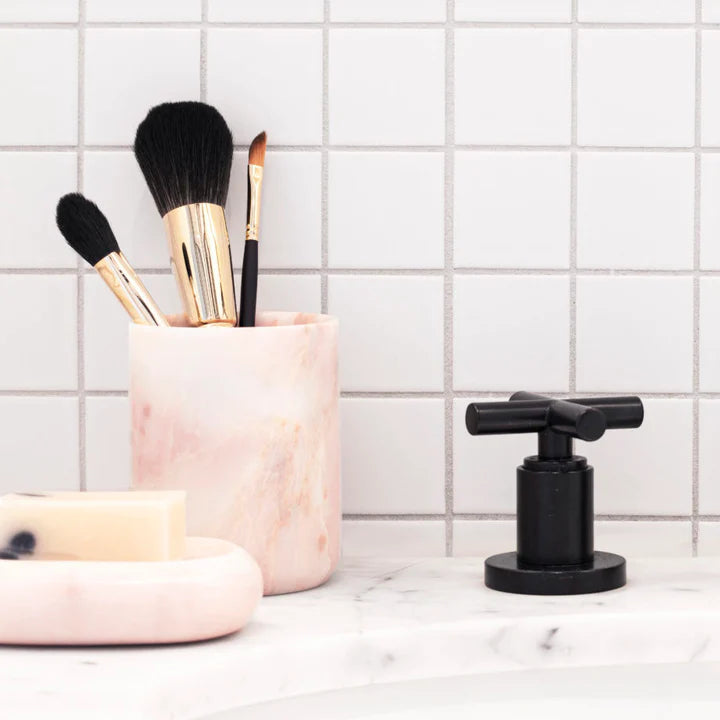 Stoned  Pink Marble Classic Toothbrush Holder