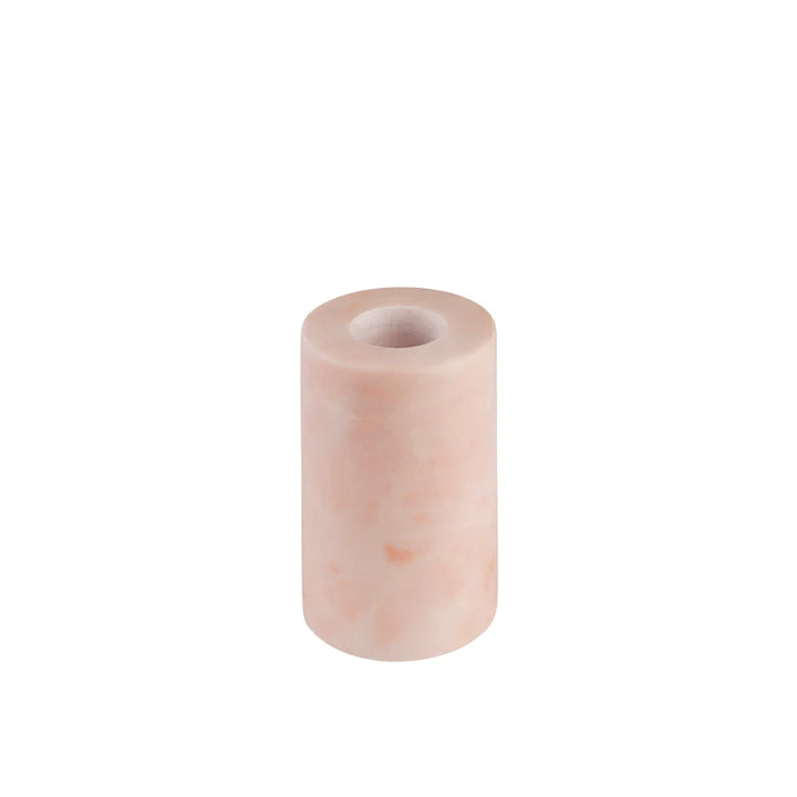 Stoned  Pink Marble Candle Holder