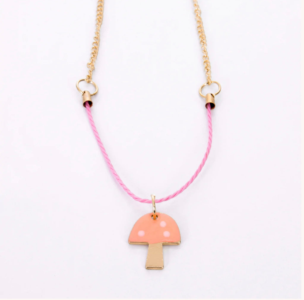 Meri  Meri Enamel Mushroom  Necklace