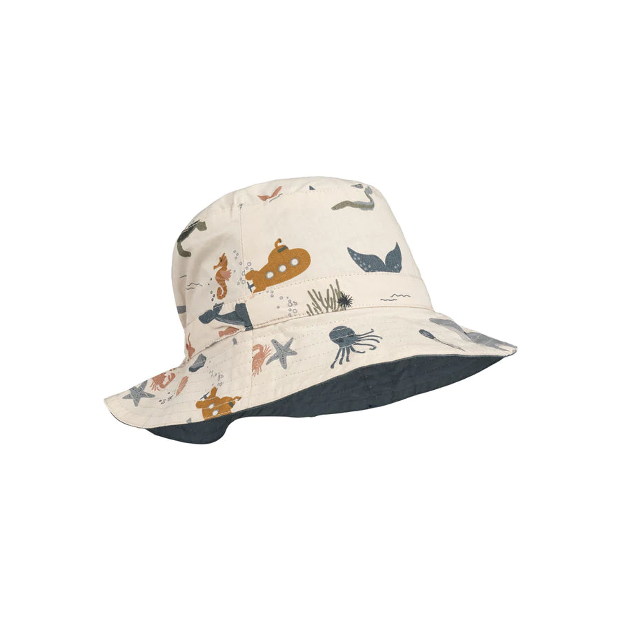 Liewood Sander Reversible Sea Creatures Bucket Hat