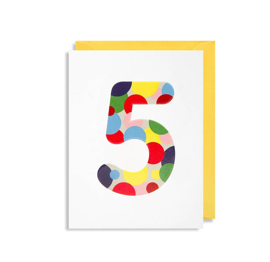 Age 5 Number Greeting Card