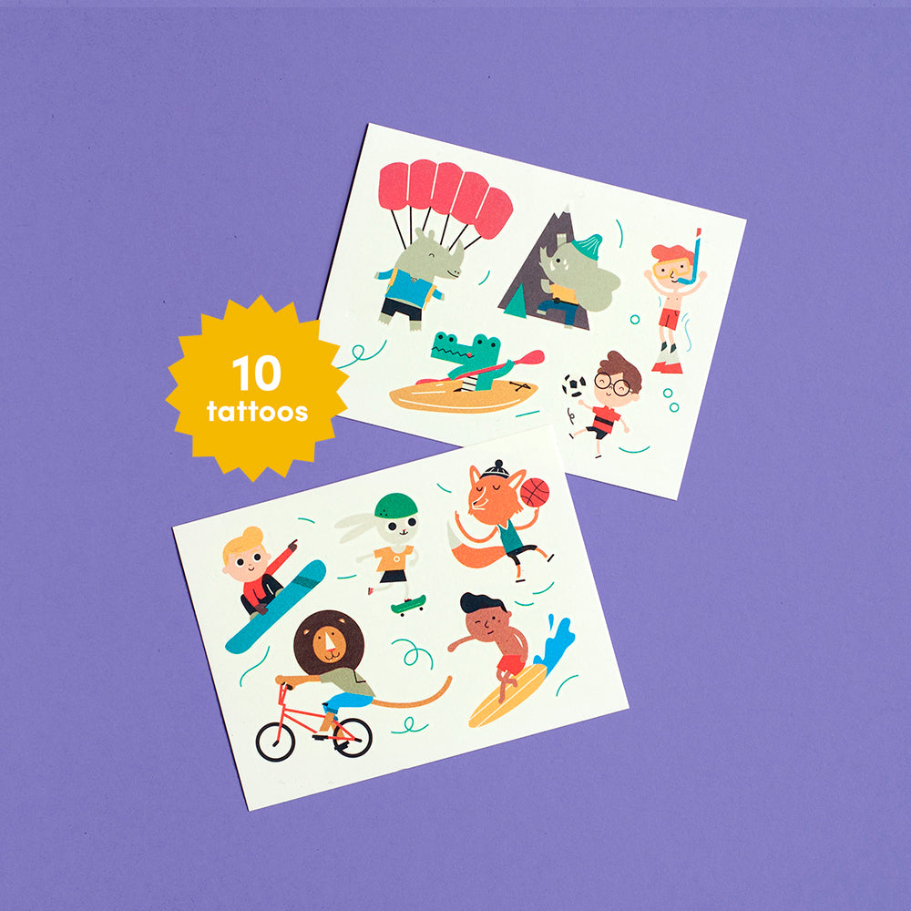 Makkii Sport Temporary Tattoos