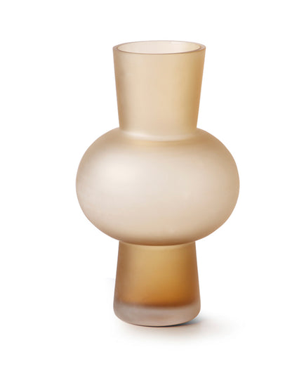 Glass Flower Vase Matte Peach