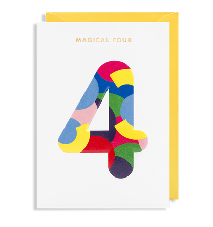 Age 4 Number Greeting Card