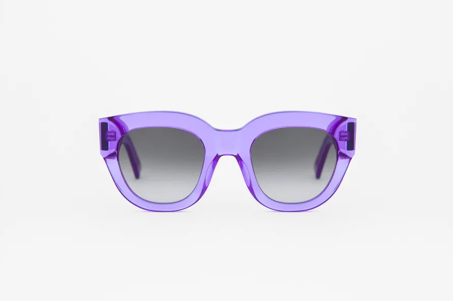 Monokel Eyewear Cleo Clear Purple Adult Sunglasses