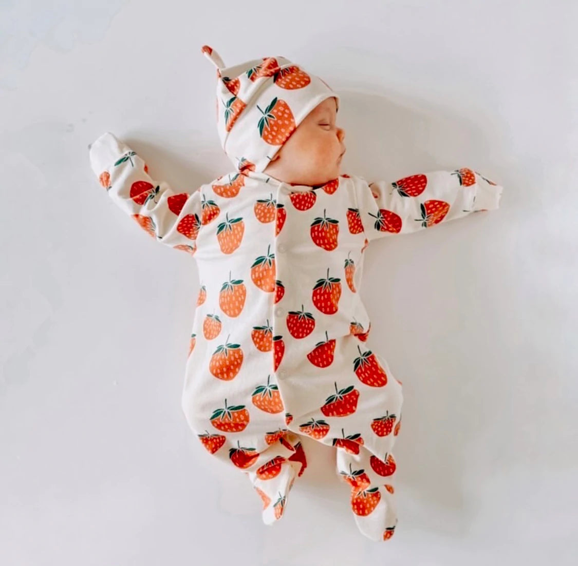 Strawberry Print Sleep Suit