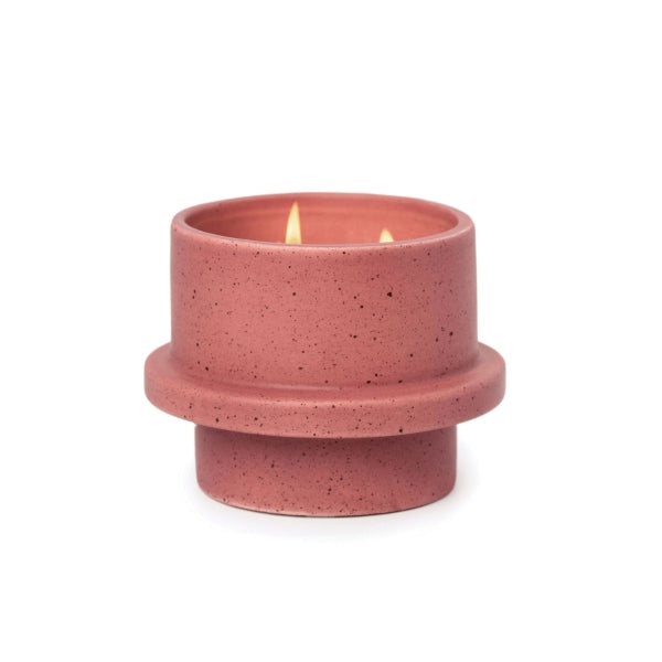 Folia Matte Speckled Ceramic Candle Saffron Rose
