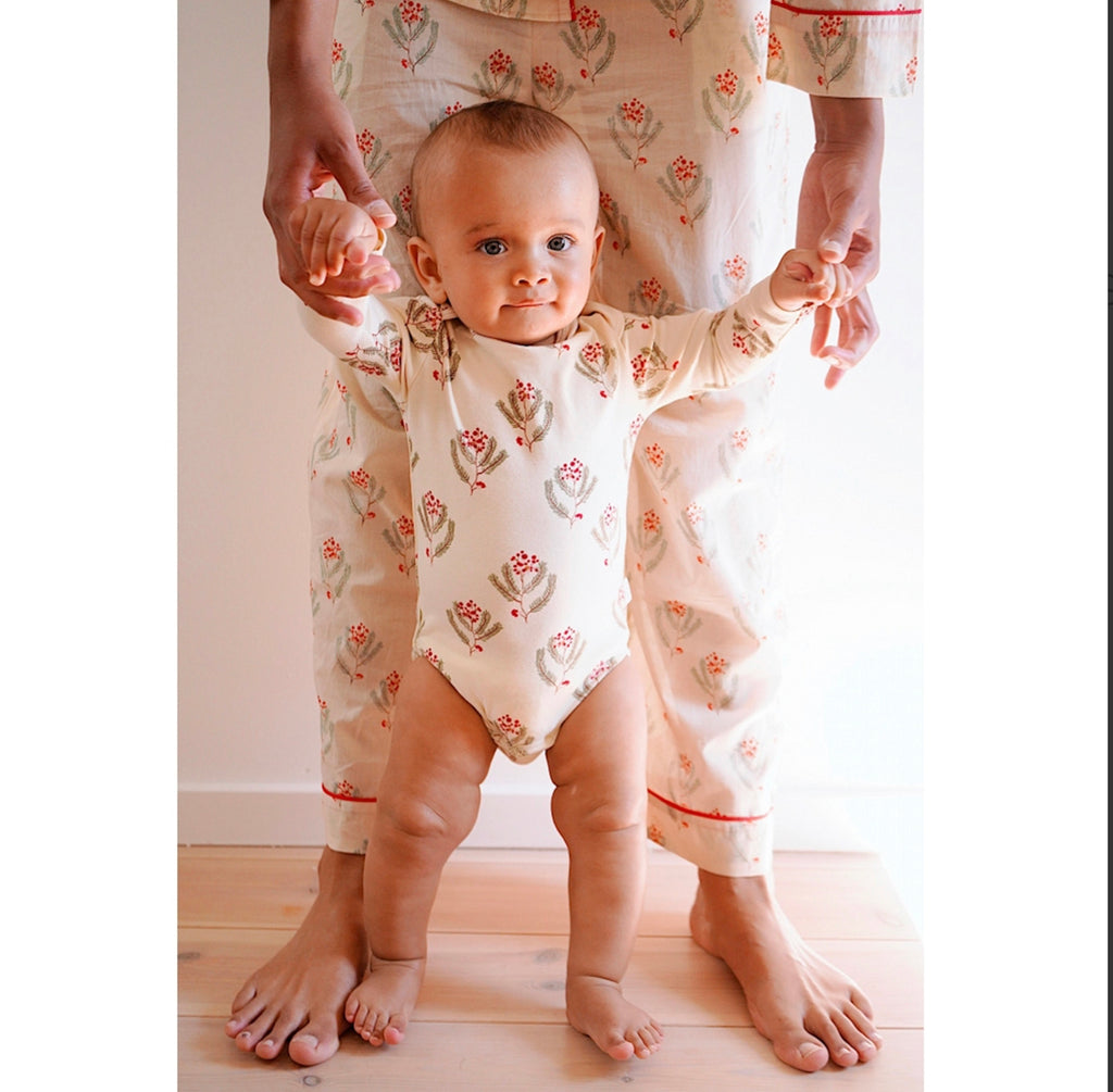 Konges Slojd Christmas Vintage Flower  PJ  Set