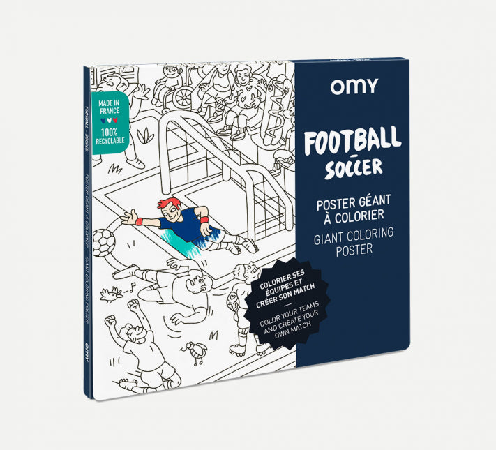 Omy  Colouring In Football Poster