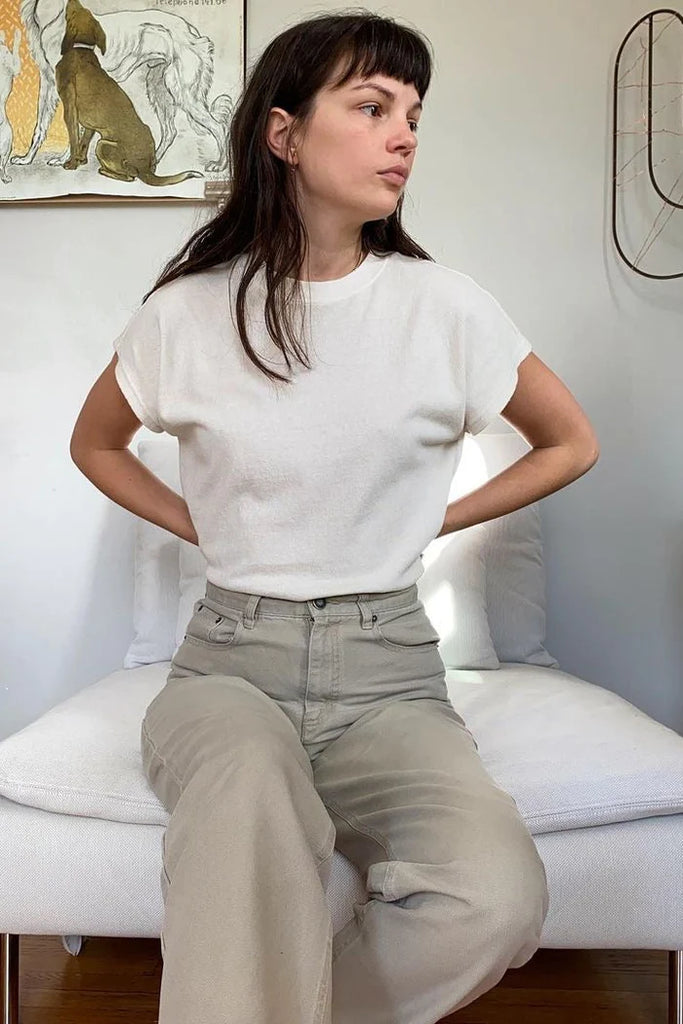 Le Bon Shoppe Jeanne Tee - Alabaster