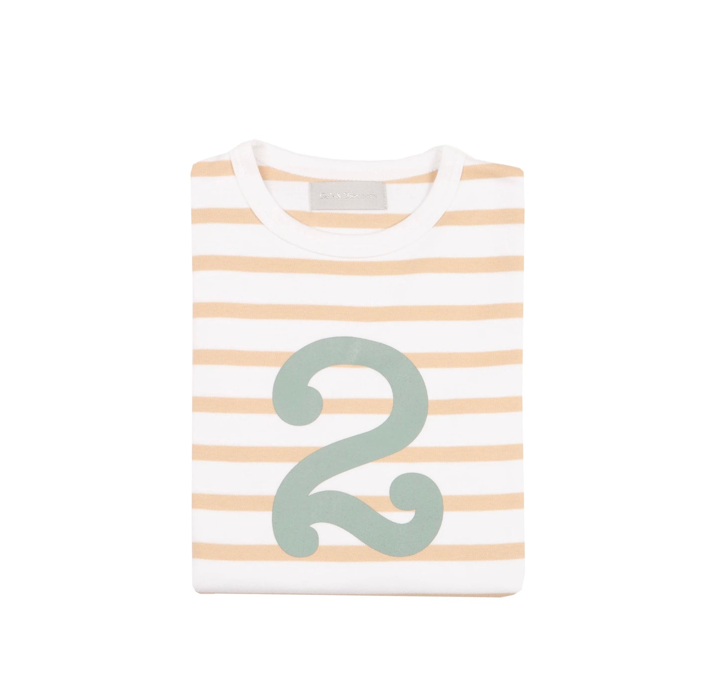 Bretton Biscuit Stripe Number Long Sleeve T-Shirt: 1 To 5