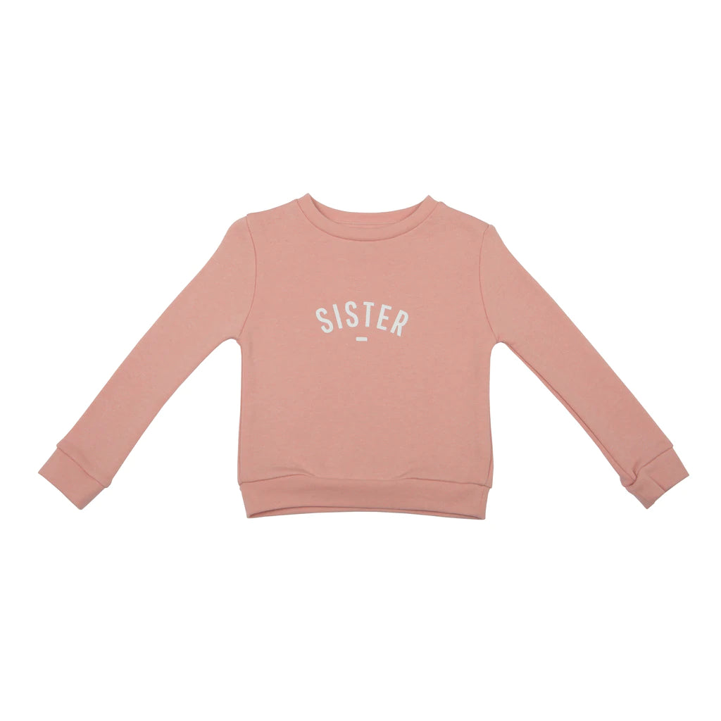 Bob & Blossom Rose Pink “Sister” Sweatshirt