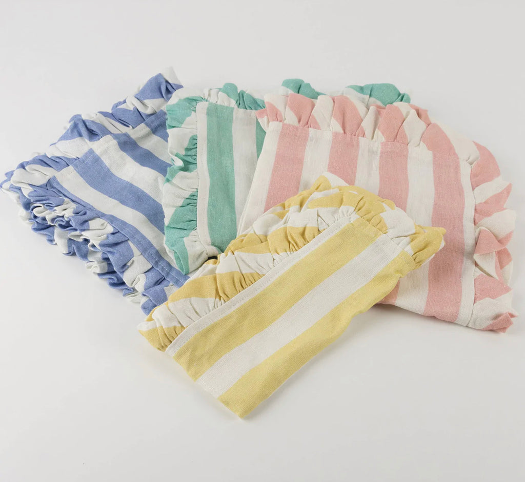 Meri Meri Stripe Ruffle Napkins Set Of 4