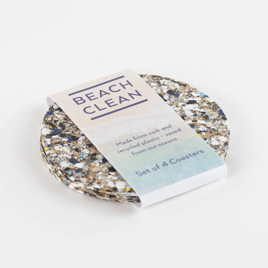 Beach Clean Round Coaster Set