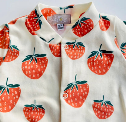 Strawberry Print Sleep Suit