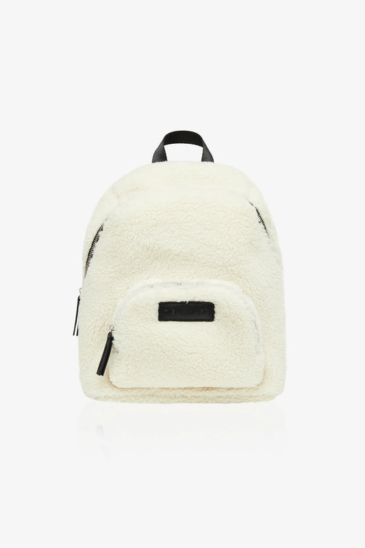 Mini Elwood Kid’s Cream Fleece Backpack