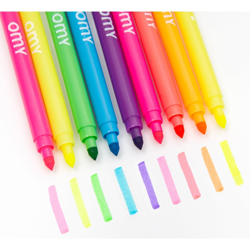 Omy Neon Washable Felt Pen Markers