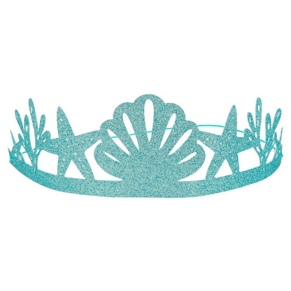 Glitter Mermaid Party Crowns